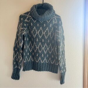 Weekend Max Mara Chunky Wool Mohair Turtleneck Sweater M